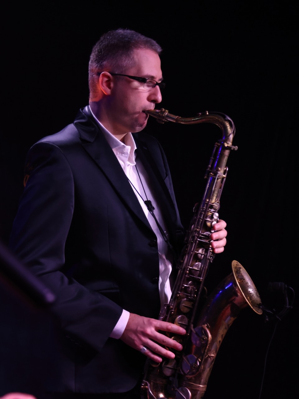 Saxophonist of the Italian Jazz Band